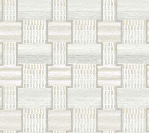 La Broderie Grey Wallpaper by Lemieux et Cie