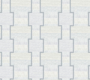 La Broderie Sky Blue Wallpaper by Lemieux et Cie