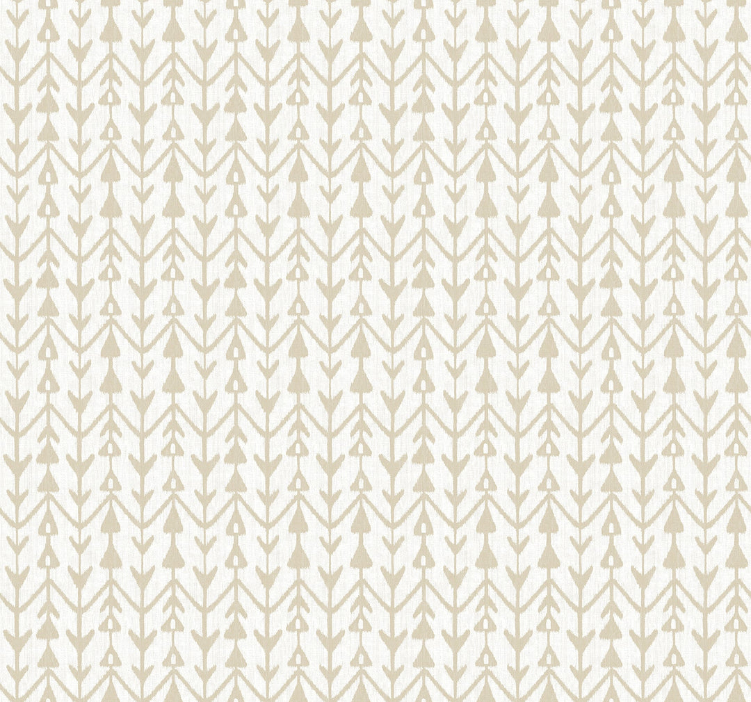 Martigue Stripe Ochre by Lemieux et Cie Wallpaper