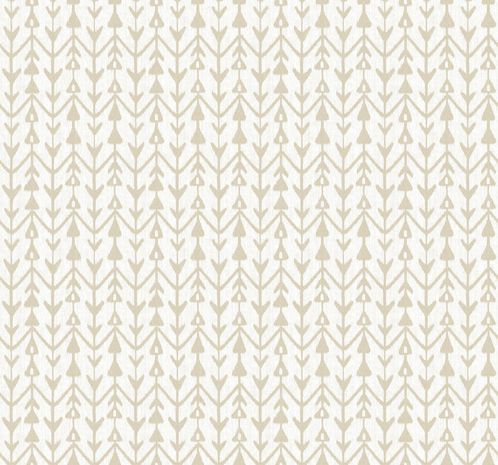 Martigue Stripe Ochre by Lemieux et Cie Wallpaper