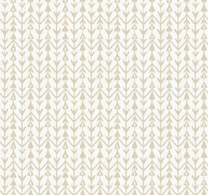 Martigue Stripe Ochre Wallpaper by Lemieux et Cie
