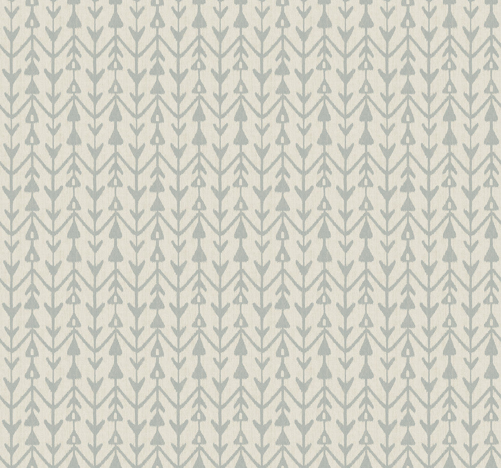 Martigue Stripe Sage Wallpaper by Lemieux et Cie Lemieux et Cie Signature Covers about 60.8 square feet 27-in by 27-ft long roll Unpasted 25.25 - Fabric Carolina -
