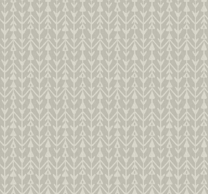 Martigue Stripe Grey Wallpaper by Lemieux et Cie Lemieux et Cie Signature Covers about 60.8 square feet 27-in by 27-ft long roll Unpasted 25.25 - Fabric Carolina -
