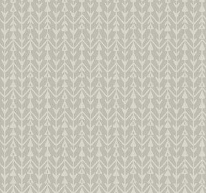 Martigue Stripe Grey Wallpaper by Lemieux et Cie