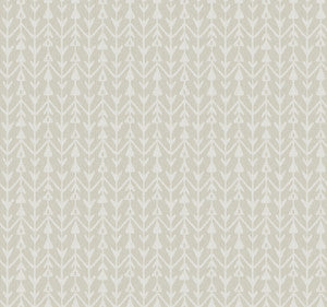 Martigue Stripe Beige Wallpaper by Lemieux et Cie