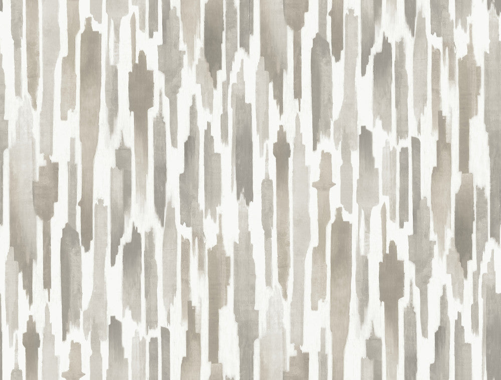 Pluie Light Neutral Wallpaper by Lemieux et Cie Lemieux et Cie Signature Covers about 60.8 square feet 27-in by 27-ft long roll Unpasted 20.5 - Fabric Carolina -