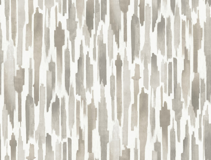 Pluie Light Neutral Wallpaper by Lemieux et Cie Lemieux et Cie Signature Covers about 60.8 square feet 27-in by 27-ft long roll Unpasted 20.5 - Fabric Carolina -