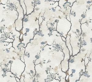Avril Chinoiserie Peacock Wallpaper by Lemieux et Cie