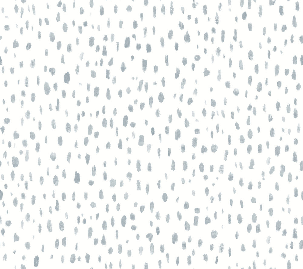 Tachette Sky Blue Wallpaper by Lemieux et Cie Lemieux et Cie Signature Covers about 60.8 square feet 27-in by 27-ft long roll Unpasted 24 - Fabric Carolina -