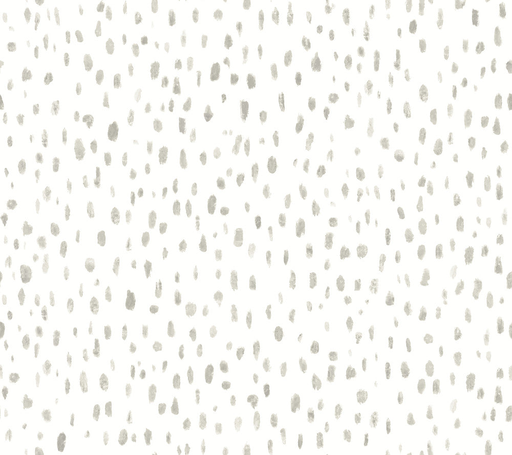 Tachette Taupe Wallpaper by Lemieux et Cie Lemieux et Cie Signature Covers about 60.8 square feet 27-in by 27-ft long roll Unpasted 24 - Fabric Carolina -