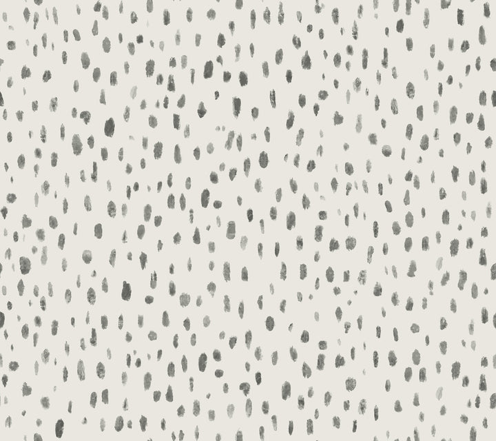 Tachette Charcoal Wallpaper by Lemieux et Cie Lemieux et Cie Signature Covers about 60.8 square feet 27-in by 27-ft long roll Unpasted 24 - Fabric Carolina -