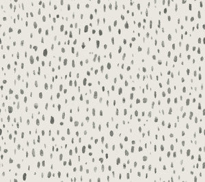 Tachette Charcoal Wallpaper by Lemieux et Cie