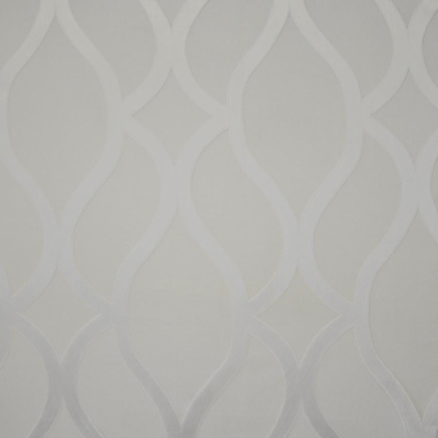 Liza # 701 Cloud by Maxwell Fabric Sheer Style 100% POLYESTER TURKEY V-31"H-18.5" 118" - Fabric Carolina -