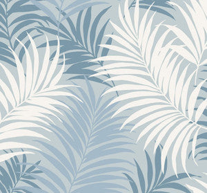 Via Palma Blue Frost, Carolina Blue, and Air Force Blue by Seabrook Wallpaper