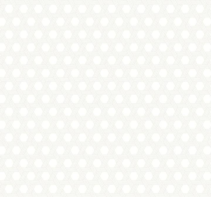 Cabana Wicker Gray and Eggshell by Seabrook Wallpaper Luxe Retreat United States 60.53 3.15" 27" - Fabric Carolina -