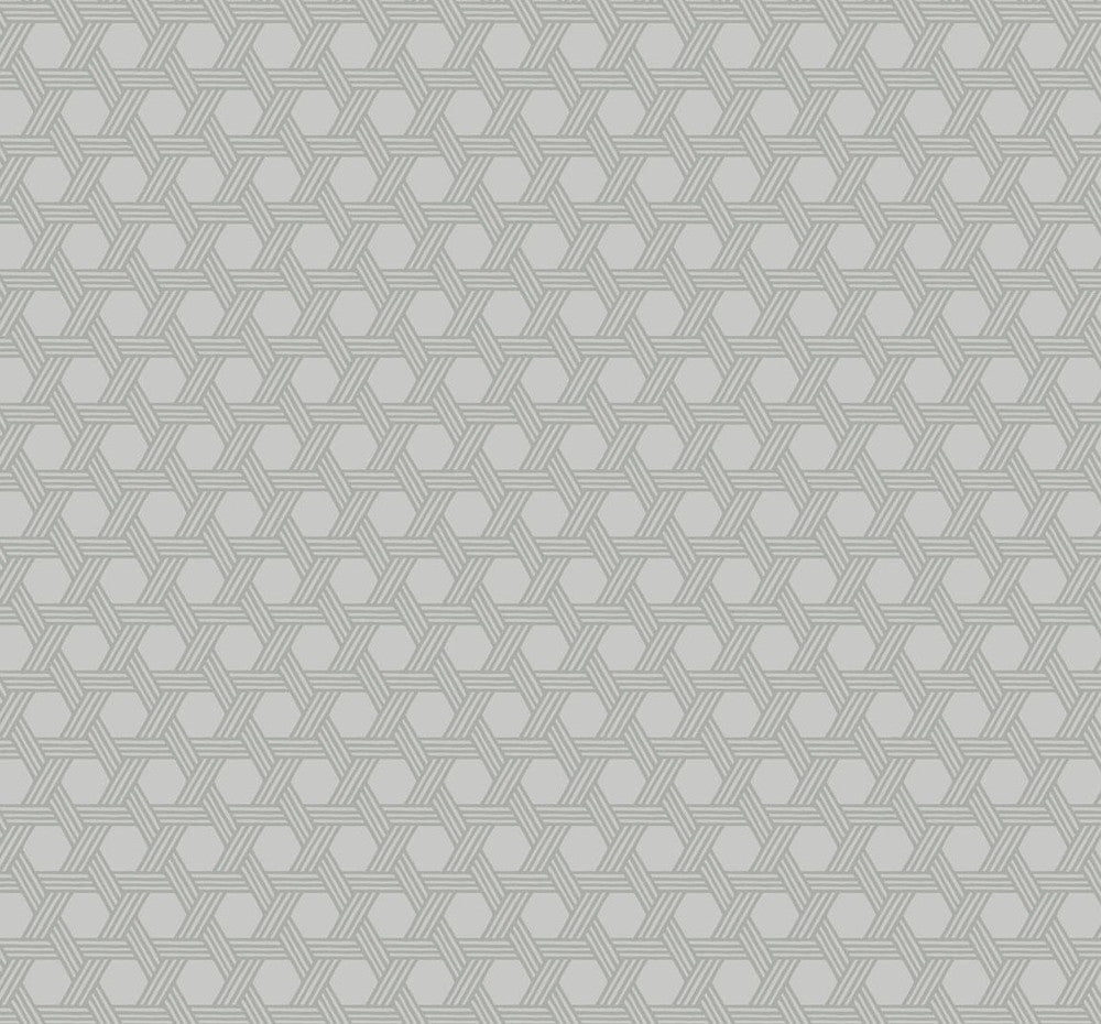 Cabana Wicker Cove Gray by Seabrook Wallpaper Luxe Retreat United States 60.53 3.15" 27" - Fabric Carolina -
