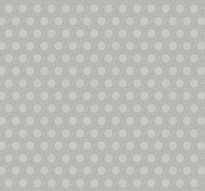 Cabana Wicker Cove Gray by Seabrook Wallpaper Luxe Retreat United States 60.53 3.15" 27" - Fabric Carolina -
