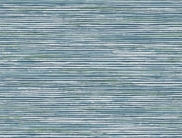 Osprey Faux Grasscloth Midnight Blue, Spearmint, and Ice by Seabrook Wallpaper Luxe Retreat United States 60.53 20.87" 27" - Fabric Carolina -