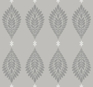 Mirasol Palm Frond Cove Gray by Seabrook Wallpaper