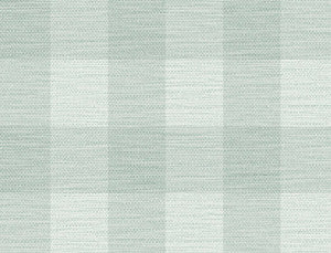 Rugby Gingham Sea Glass by Seabrook Wallpaper