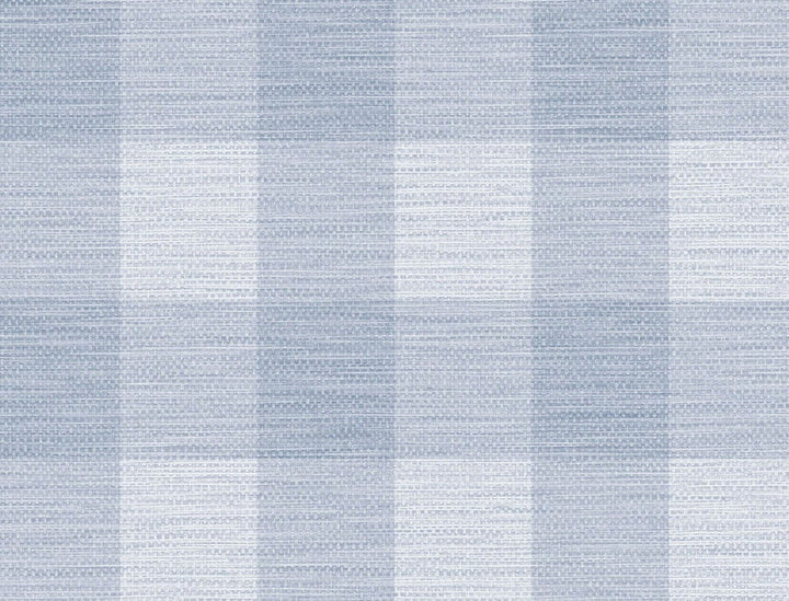 Rugby Gingham Carolina Blue by Seabrook Wallpaper Luxe Retreat United States 60.53 10.43" 27" - Fabric Carolina -