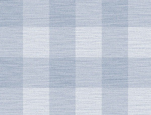 Rugby Gingham Carolina Blue by Seabrook Wallpaper