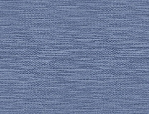 Faux Linen Weave Coastal Blue by Seabrook Wallpaper