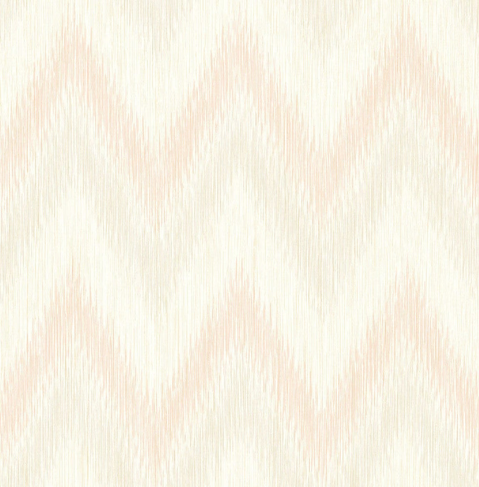 Regent Flamestitch Stringcloth Soft Melon and Arrowroot by Seabrook Wallpaper Luxe Retreat United States 56.05 20.87" 20.5" - Fabric Carolina -