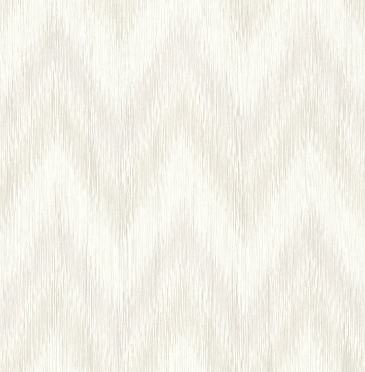 Regent Flamestitch Stringcloth Winter Fog and Eggshell by Seabrook Wallpaper Luxe Retreat United States 56.05 20.87" 20.5" - Fabric Carolina -