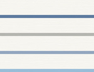 Crew Stripe Air Force Blue, Gray, and Eggshell by Seabrook Wallpaper