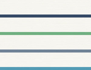 Crew Stripe Midnight Blue, Spearmint, and Eggshell by Seabrook Wallpaper