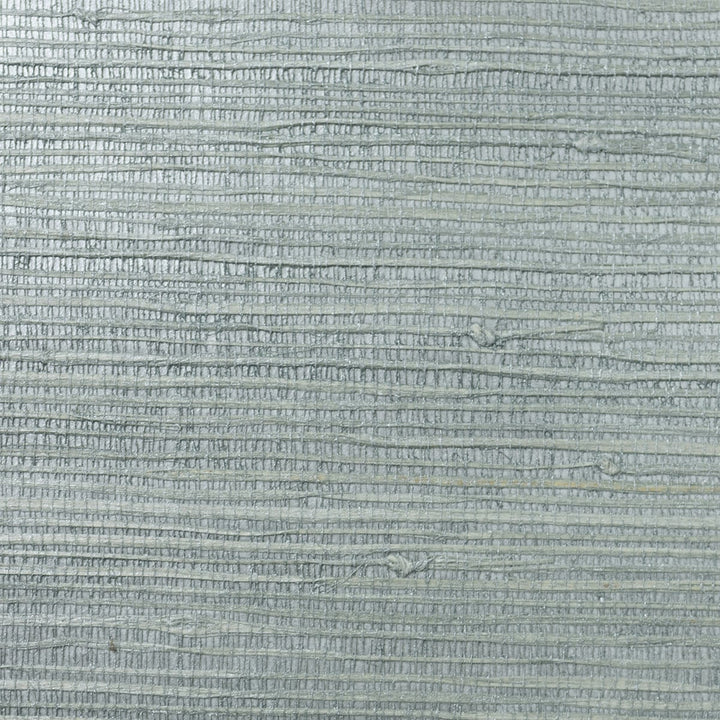 Jute Blue Smoke & Metallic Silver by Seabrook Wallpaper Lillian August Grasscloth Binder China 72 0" 36" - Fabric Carolina -