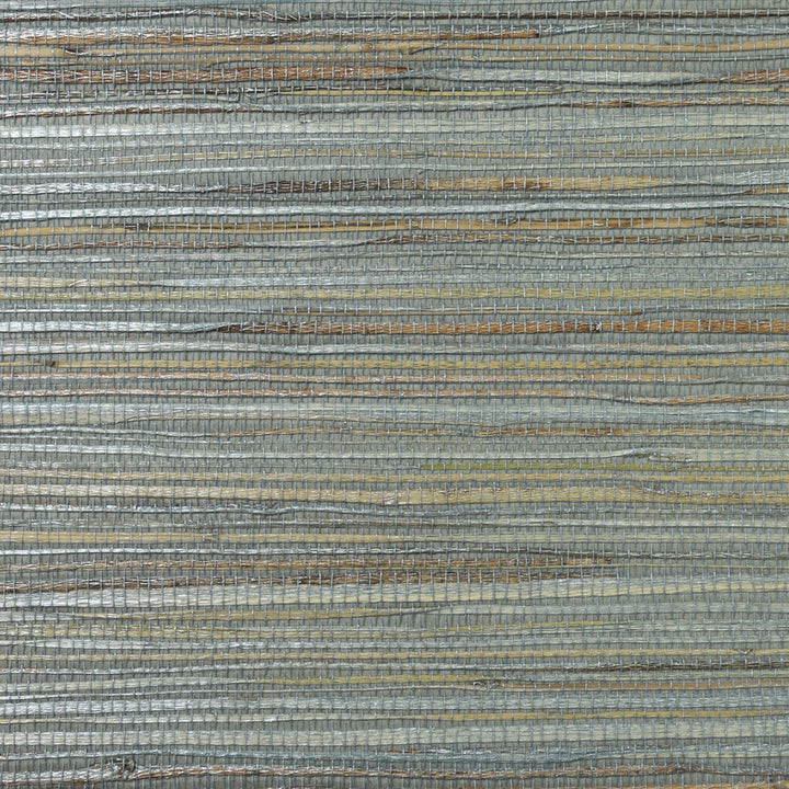 Jute Coir & Metallic Graphite by Seabrook Wallpaper Lillian August Grasscloth Binder China 72 0" 36" - Fabric Carolina -