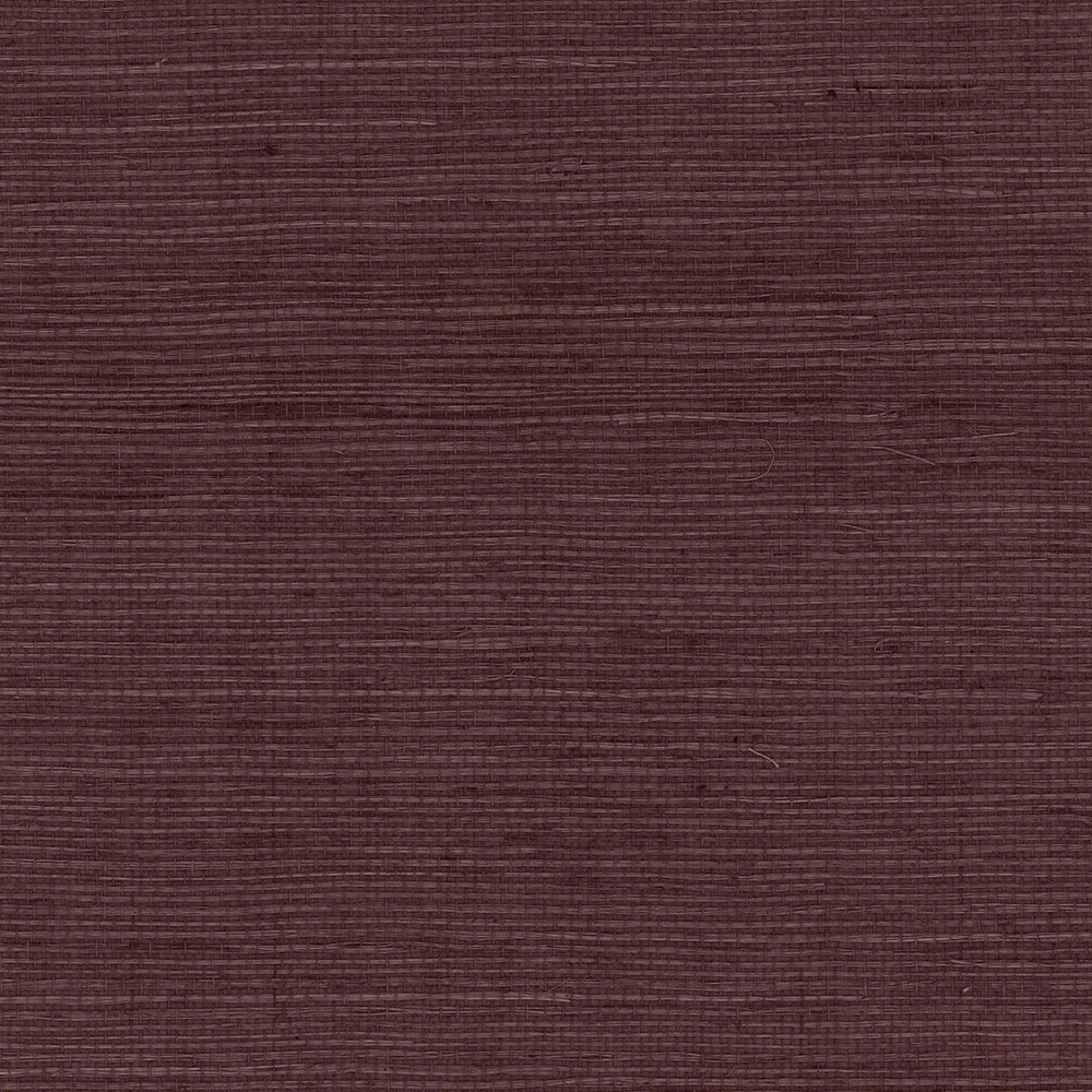 Sisal Grasscloth Deep Plum by Seabrook Wallpaper Luxe Retreat China 72 0" 36" - Fabric Carolina -