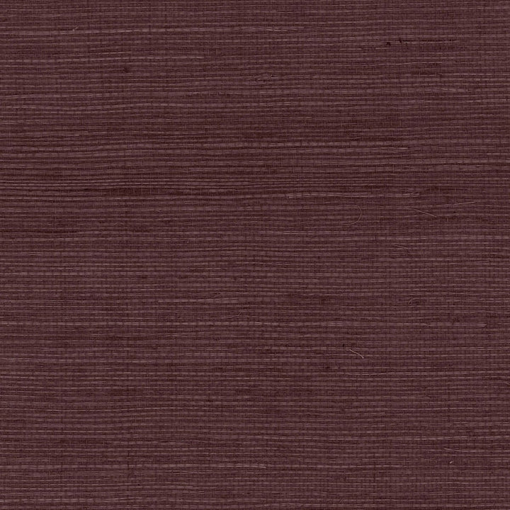 Sisal Grasscloth Deep Plum by Seabrook Wallpaper Luxe Retreat China 72 0" 36" - Fabric Carolina -