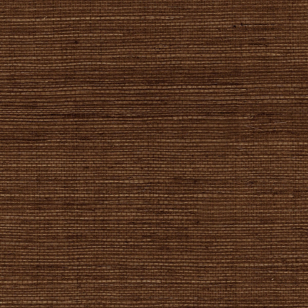 Sisal Grasscloth Chocolate by Seabrook Wallpaper Luxe Retreat China 72 0" 36" - Fabric Carolina -
