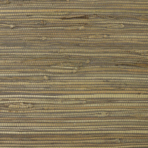 Rushcloth Saddle Brown by Seabrook Wallpaper