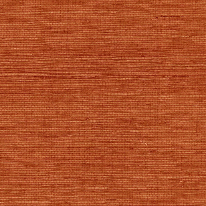 Sisal Grasscloth Blood Orange by Seabrook Wallpaper Luxe Retreat China 72 0" 36" - Fabric Carolina -