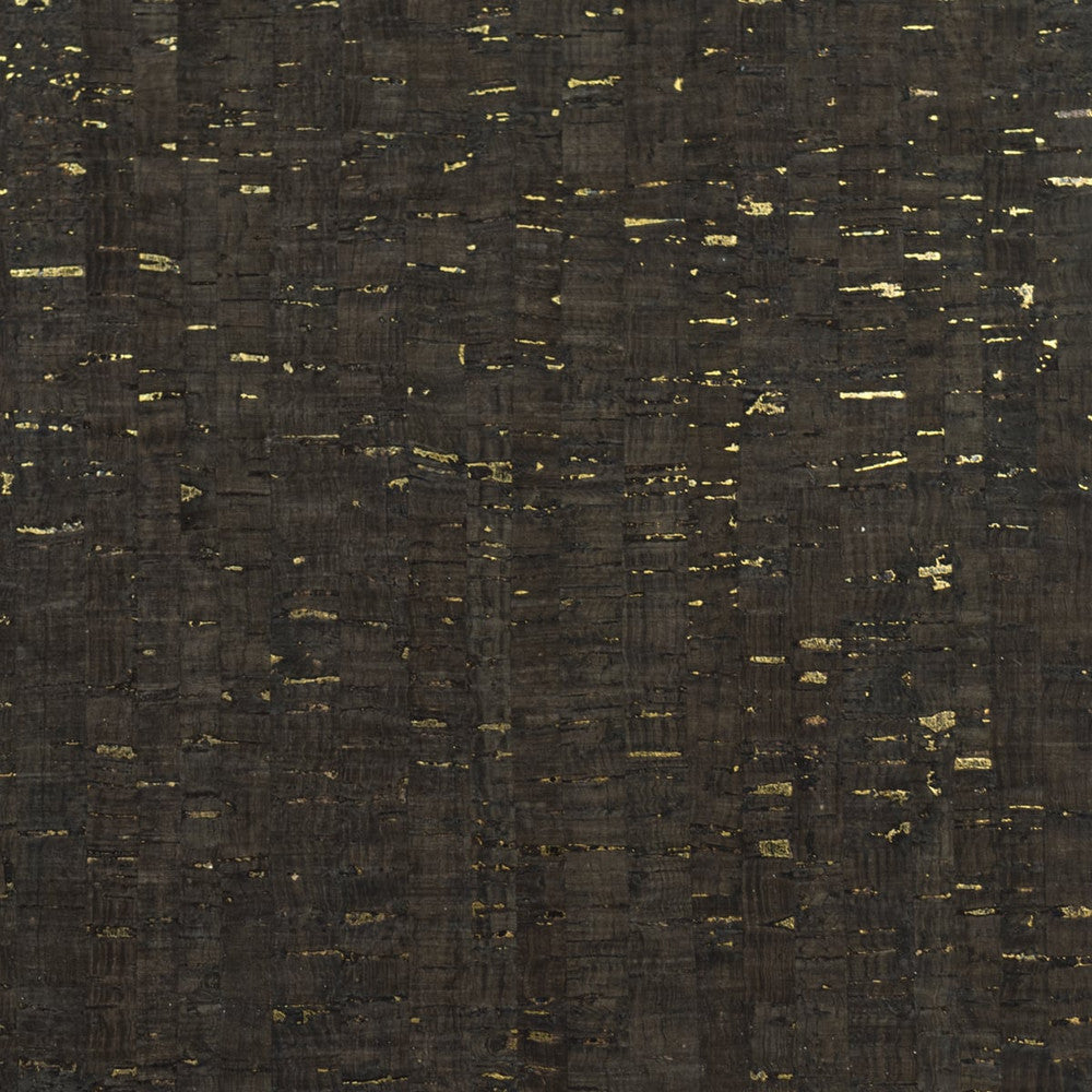 Cork Espresso & Metallic Gold by Seabrook Wallpaper Lillian August Grasscloth Binder China 72 0" 36" - Fabric Carolina -