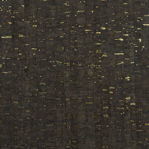 Cork Espresso & Metallic Gold by Seabrook Wallpaper