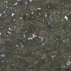 Cork Deep Sea & Metallic Silver by Seabrook Wallpaper