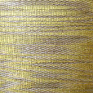 Sisal Grasscloth Metallic Gold and Aloe by Seabrook Wallpaper