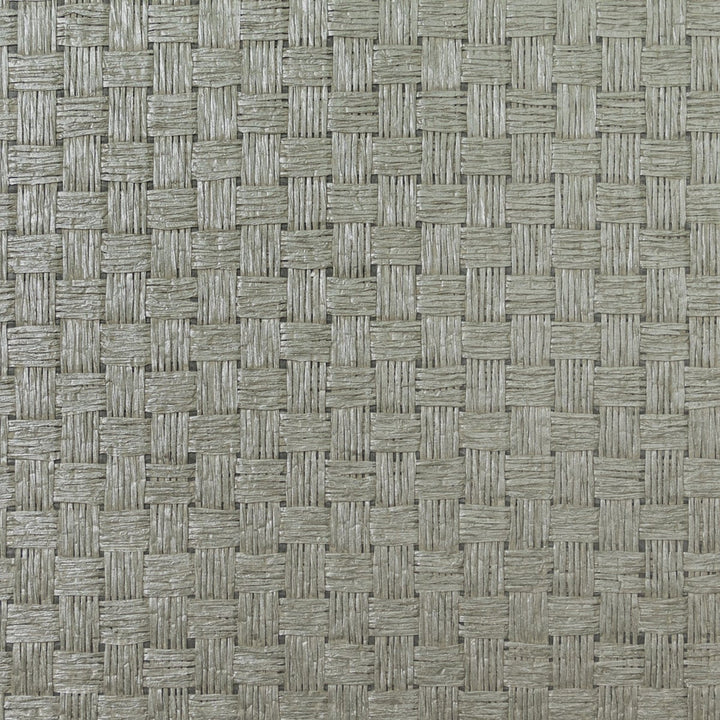 Paper and Linen Metallic Graphite by Seabrook Wallpaper Lillian August Grasscloth Binder China 72 0" 36" - Fabric Carolina -