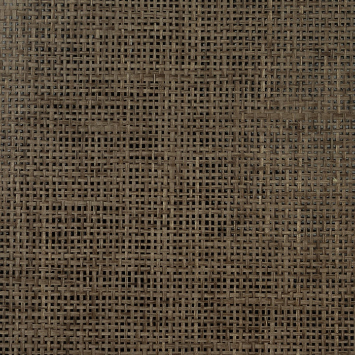Paperweave Dark Walnut & Black Gloss by Seabrook Wallpaper Lillian August Grasscloth Binder China 72 0" 36" - Fabric Carolina -