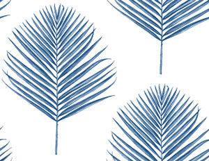 Maui Palm Coastal Blue by Seabrook Wallpaper