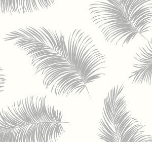 Tossed Palm Alloy by Seabrook Wallpaper