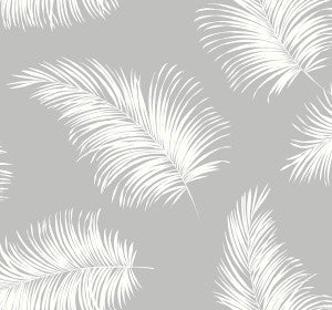 Tossed Palm Harbor Mist by Seabrook Wallpaper