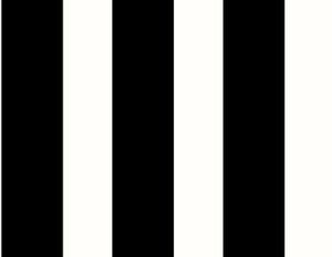 Designer Stripe Black & White by Seabrook Wallpaper