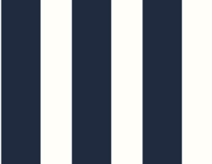Designer Stripe Midnight Blue & White by Seabrook Wallpaper