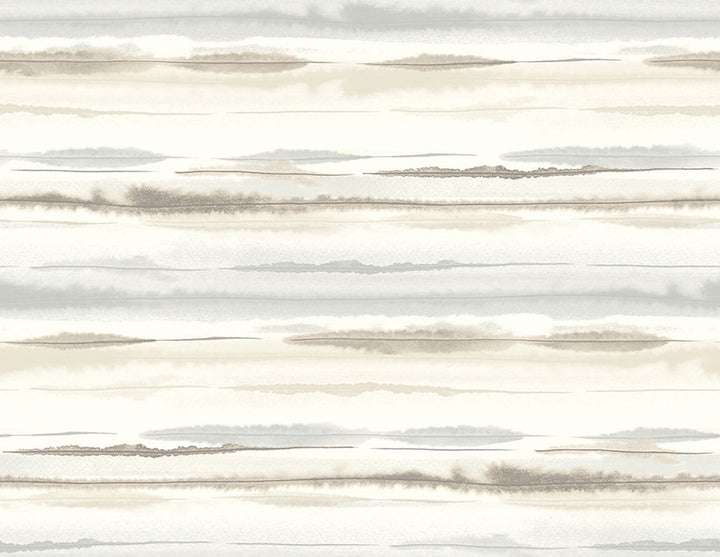 Horizon Stripe Sand Dunes by Seabrook Wallpaper Lillian August Peel and Stick United States 40.5 20.87" 27" - Fabric Carolina -